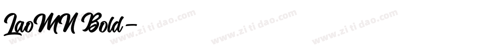 LaoMN Bold字体转换